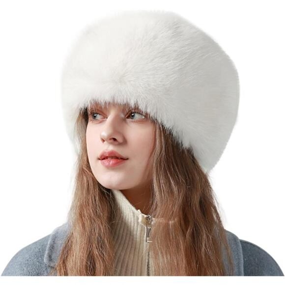 Luxury Faux Fur Cossack Hat | Women’s Russian Style Winter Hat - Picture 2 of 4